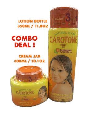 Skin Lightening Brightening Carrot Cream 300ml  + Lotion 350ml [ COMBO DEAL ]